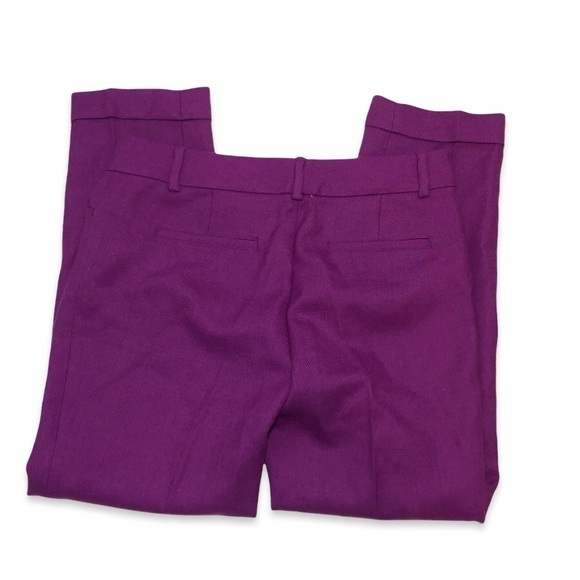 NWOT LOFT Marisa Wool Blend Cuffed Ankle Pants Trousers Office Work Wear New - Picture 11 of 16